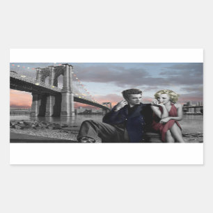 Sticker Rectangulaire B&W Brooklyn
