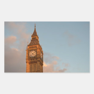Sticker Rectangulaire Baguette photo rectangulaire Big Ben à Londres