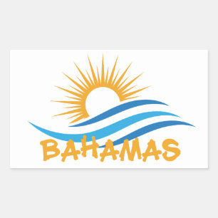 Sticker Rectangulaire Bahamas