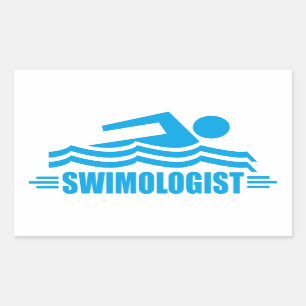 Sticker Rectangulaire Baignade amusante