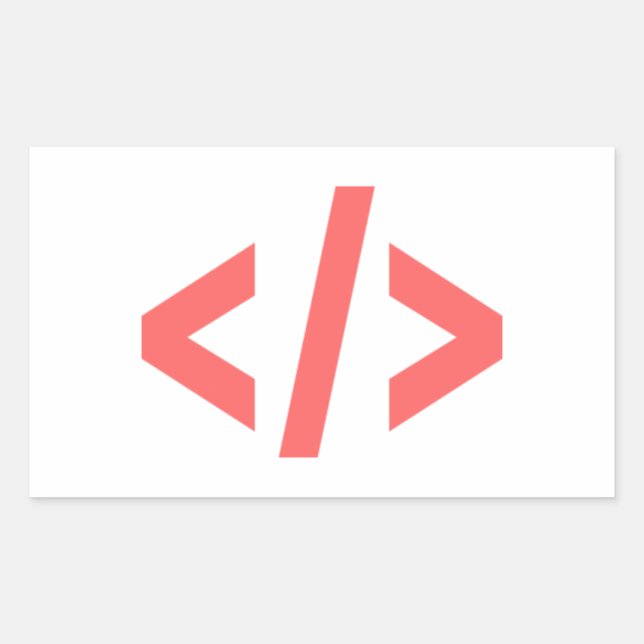 Sticker Rectangulaire Balise de programmation (Devant)