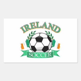 Sticker Rectangulaire Ballons de football irlandais