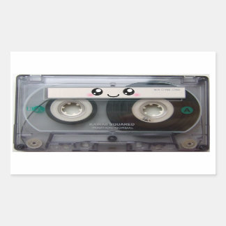 Sticker Rectangulaire Bande de la casette Cute Kawaii