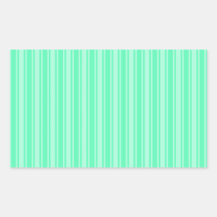 Sticker Rectangulaire Bandes de bonbons vertes à la menthe