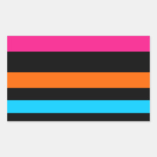 Sticker Rectangulaire Bandes de néon