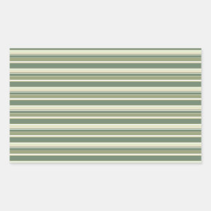 Sticker Rectangulaire Bandes vert olive