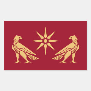 Sticker Rectangulaire Bannière de la dynastie Artaxiad (Arménie)