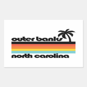 Sticker Rectangulaire Banques extérieures Caroline du Nord