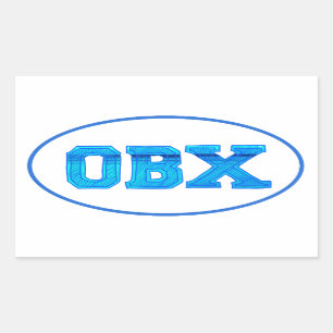 Sticker Rectangulaire Banques externes d'OBX