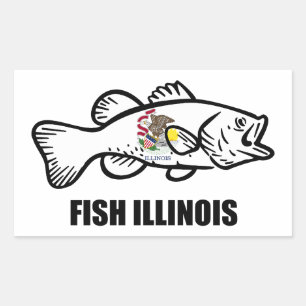 Sticker Rectangulaire Bar Illinois Bass