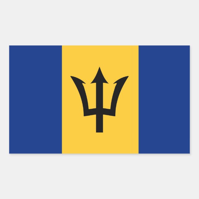 STICKER RECTANGULAIRE BARBADOS (Devant)