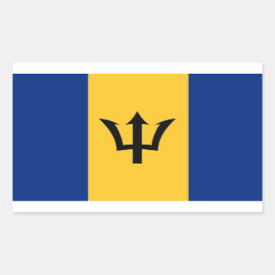 STICKER RECTANGULAIRE BARBADOS