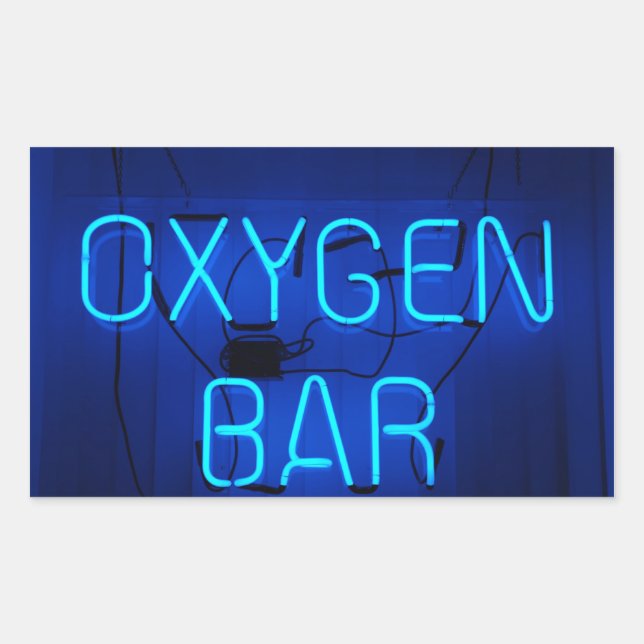Sticker Rectangulaire Barre d'oxygène (Devant)