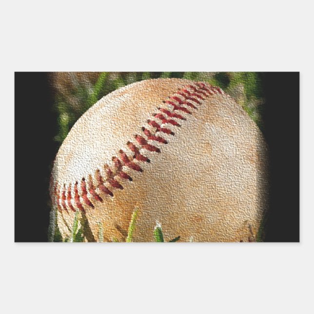 Sticker Rectangulaire Baseball (Devant)
