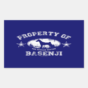Sticker Rectangulaire Basenji
