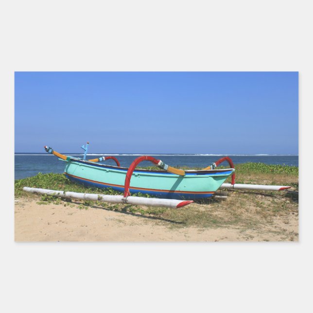 Sticker Rectangulaire Bateau à déclenchement (Devant)
