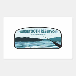 Sticker Rectangulaire Bateau de pêche Horsetooth