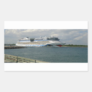 Sticker Rectangulaire Bateau de sourire