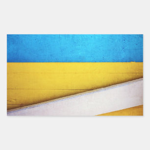 Sticker Rectangulaire Bâtiment battu - Abstrait minimal par STaylor