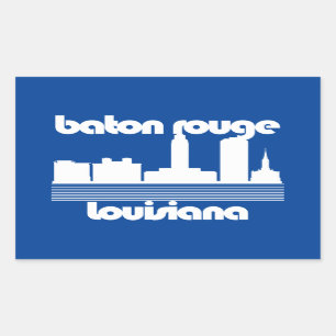 Sticker Rectangulaire Baton Rouge, Louisiane