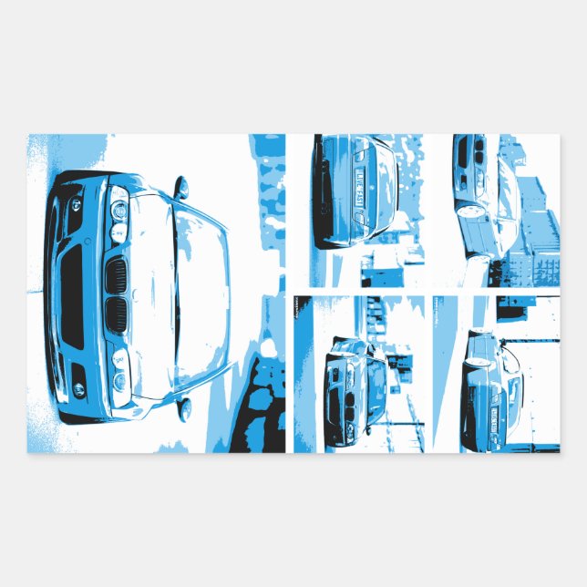 Sticker Rectangulaire BD e46 (Devant)