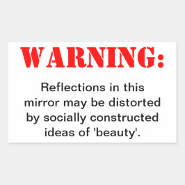 Sticker Rectangulaire Beauté dérangée