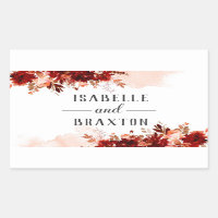 Beauté rustique Frontière Florale Automne Monogram