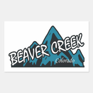 Sticker Rectangulaire Beaver Creek Montagnes du Colorado