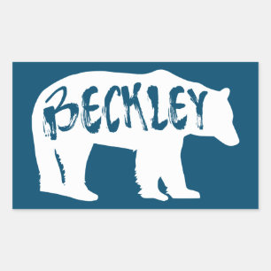 Sticker Rectangulaire Beckley West Virginia Bear