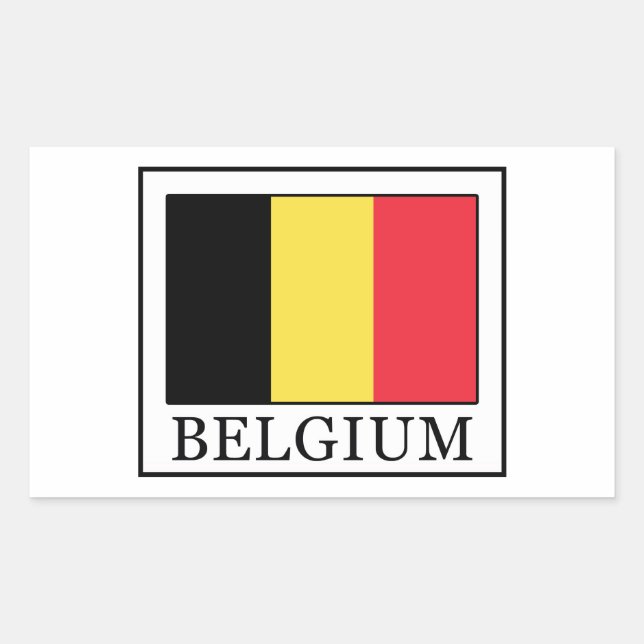 Sticker Rectangulaire Belgique (Devant)