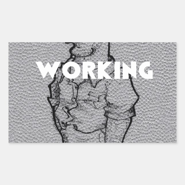 Sticker Rectangulaire Belle croquis au crayon Extraordinaire : Heures su (Devant)