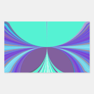 Sticker Rectangulaire Belle extraordinaire Motif Cyan  Motif Motif