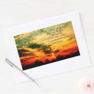 Sticker Rectangulaire Benjamin Haydon Citation Inspirationnelle "Perfect