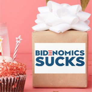 Sticker Rectangulaire Bidenomics Sucks