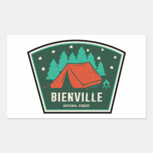 Sticker Rectangulaire Bienville National Forest Camping