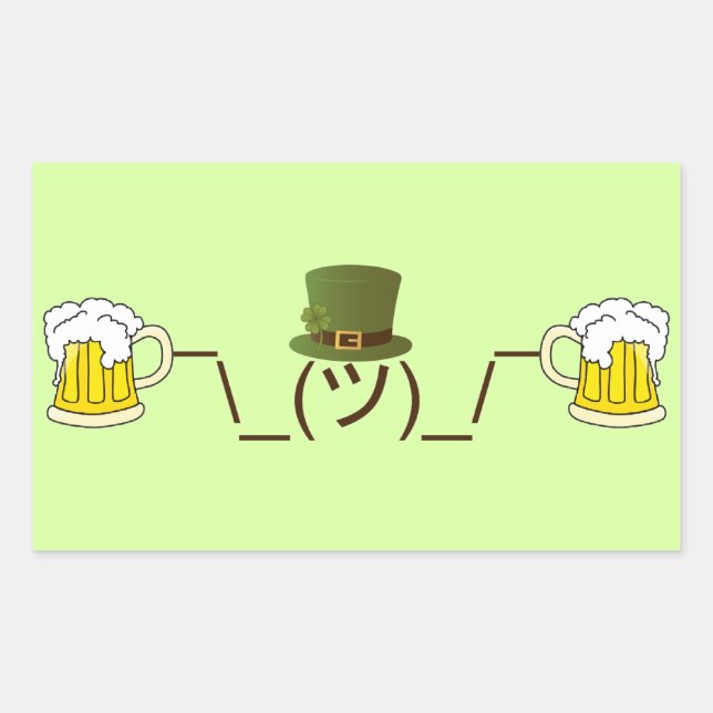 Sticker Rectangulaire Bière d'élevage irlandaise (Devant)