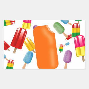 Sticker Rectangulaire Big Popsicle Chaos by Ana Lopez