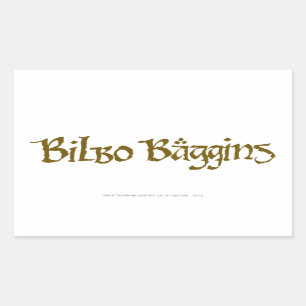 Sticker Rectangulaire BILBO BAGGINS™ Solide