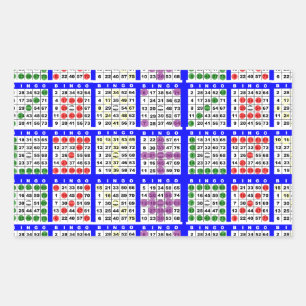 Sticker Rectangulaire Bingo Game Motifs Grille
