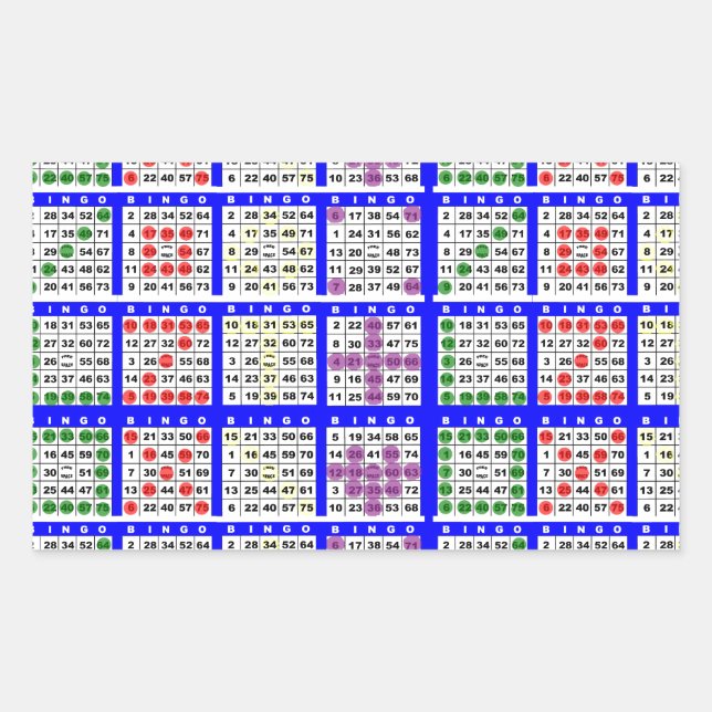 Sticker Rectangulaire Bingo Game Motifs Grille (Devant)