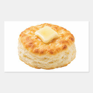 Sticker Rectangulaire Biscuits au babeurre avec beurre