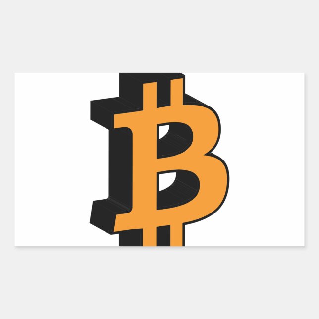 Sticker Rectangulaire Bitcoin 11 (Devant)