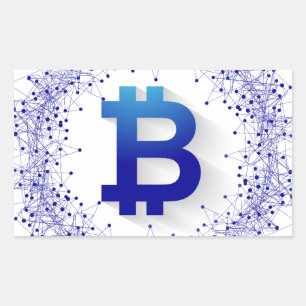 Sticker Rectangulaire Bitcoin 5