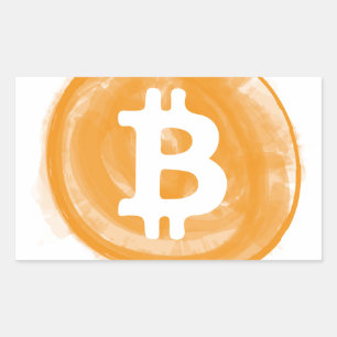 Sticker Rectangulaire Bitcoin 6