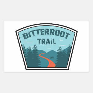Sticker Rectangulaire Bitterroot Trail