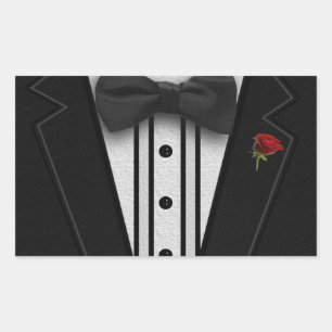 Sticker Rectangulaire Black Tuxedo