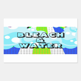STICKER RECTANGULAIRE BLEACH & EAU