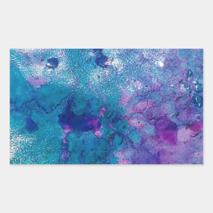 Sticker Rectangulaire Bleu Abstrait violet