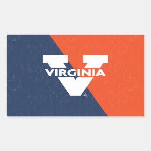 Sticker Rectangulaire Bloc de couleur Virginia Cavaliers