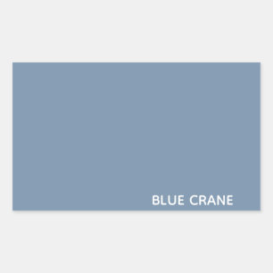 Sticker Rectangulaire Blue Crane bleu color